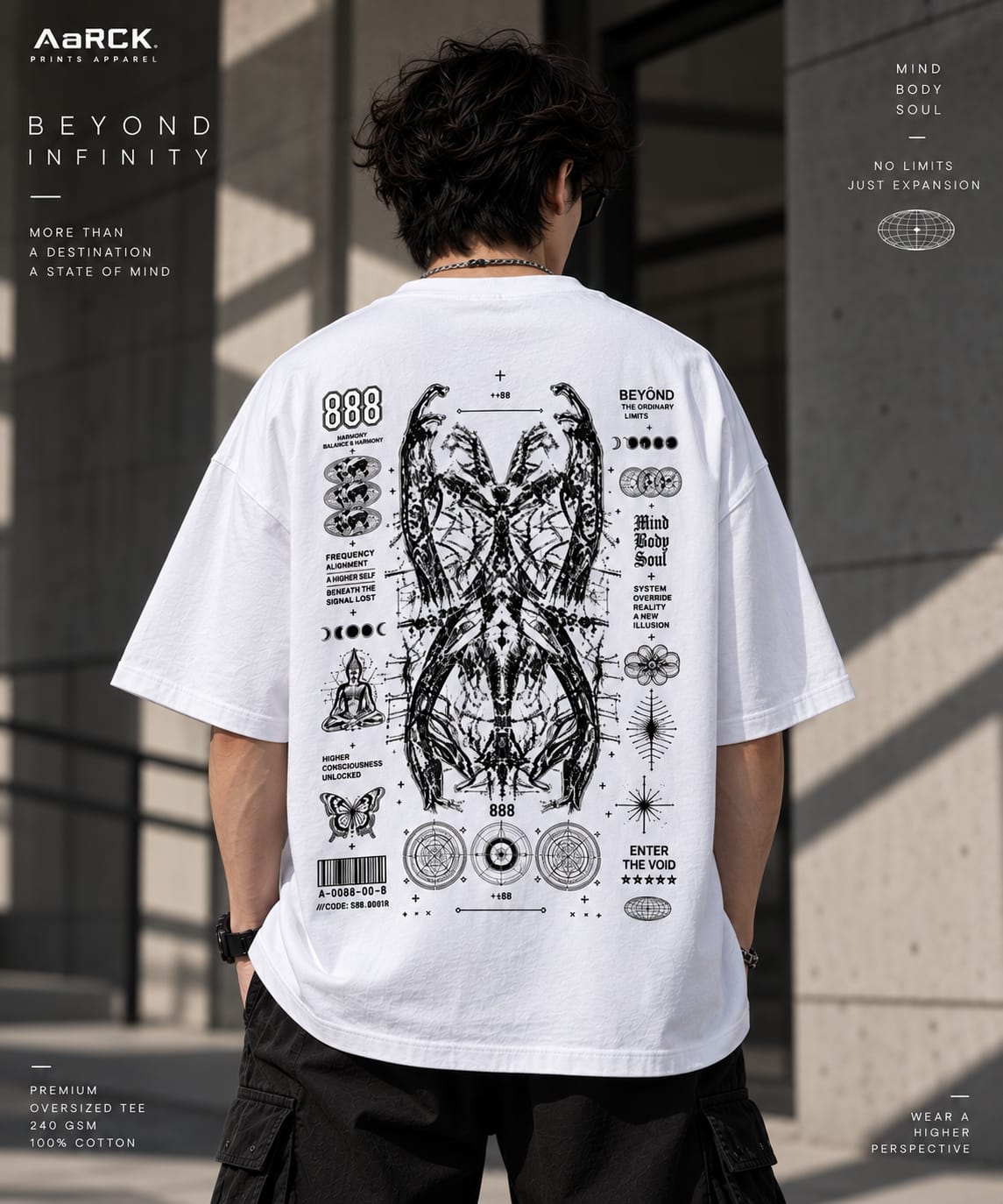 BEYOND INFINITY - Oversized Graphic T-shirt