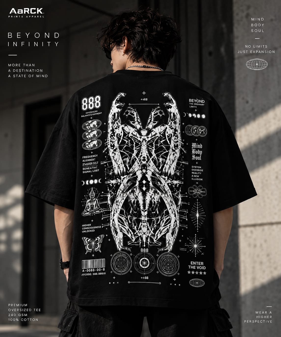BEYOND INFINITY - Oversized Graphic T-shirt
